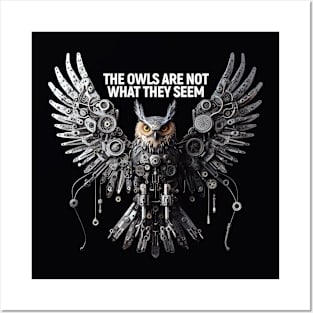 The owls are not what they seem. Beware! Posters and Art